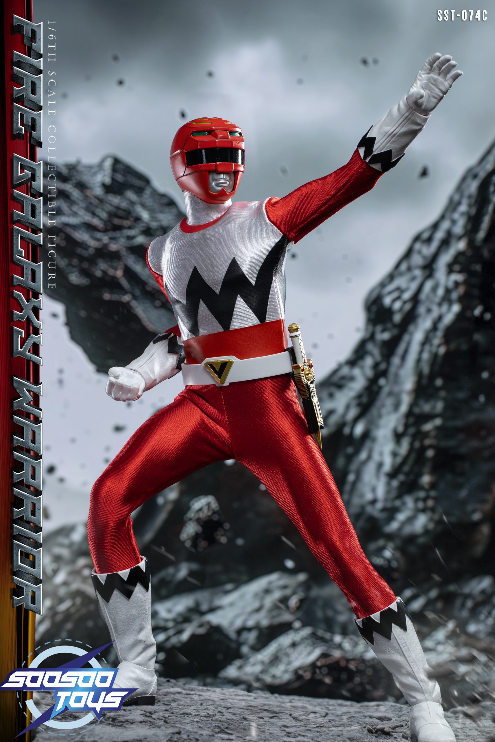 Pre order! Soosootoys SST074C Lost Galaxy red ranger 1/6 power rangers