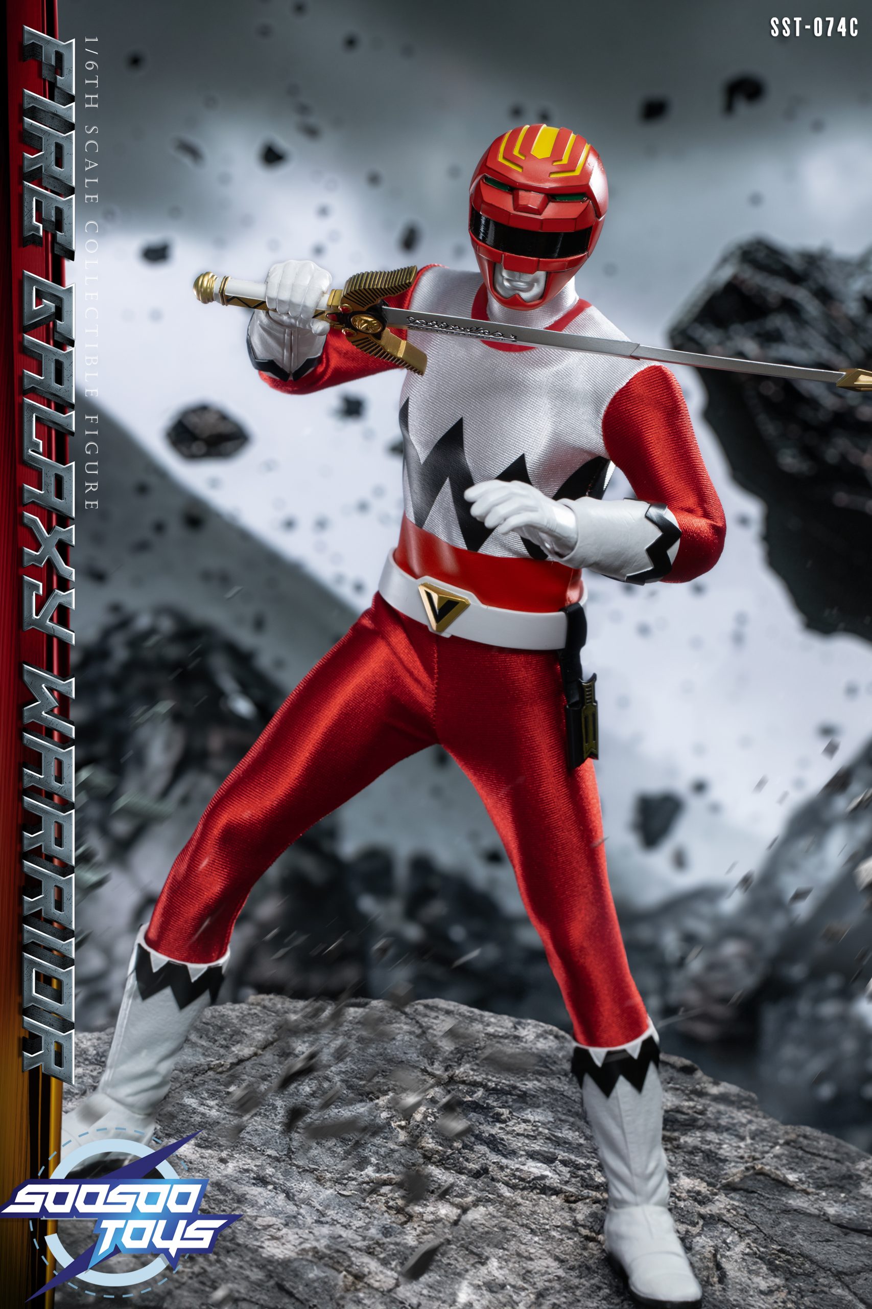 Pre order! Soosootoys SST074C Lost Galaxy red ranger 1/6 power rangers