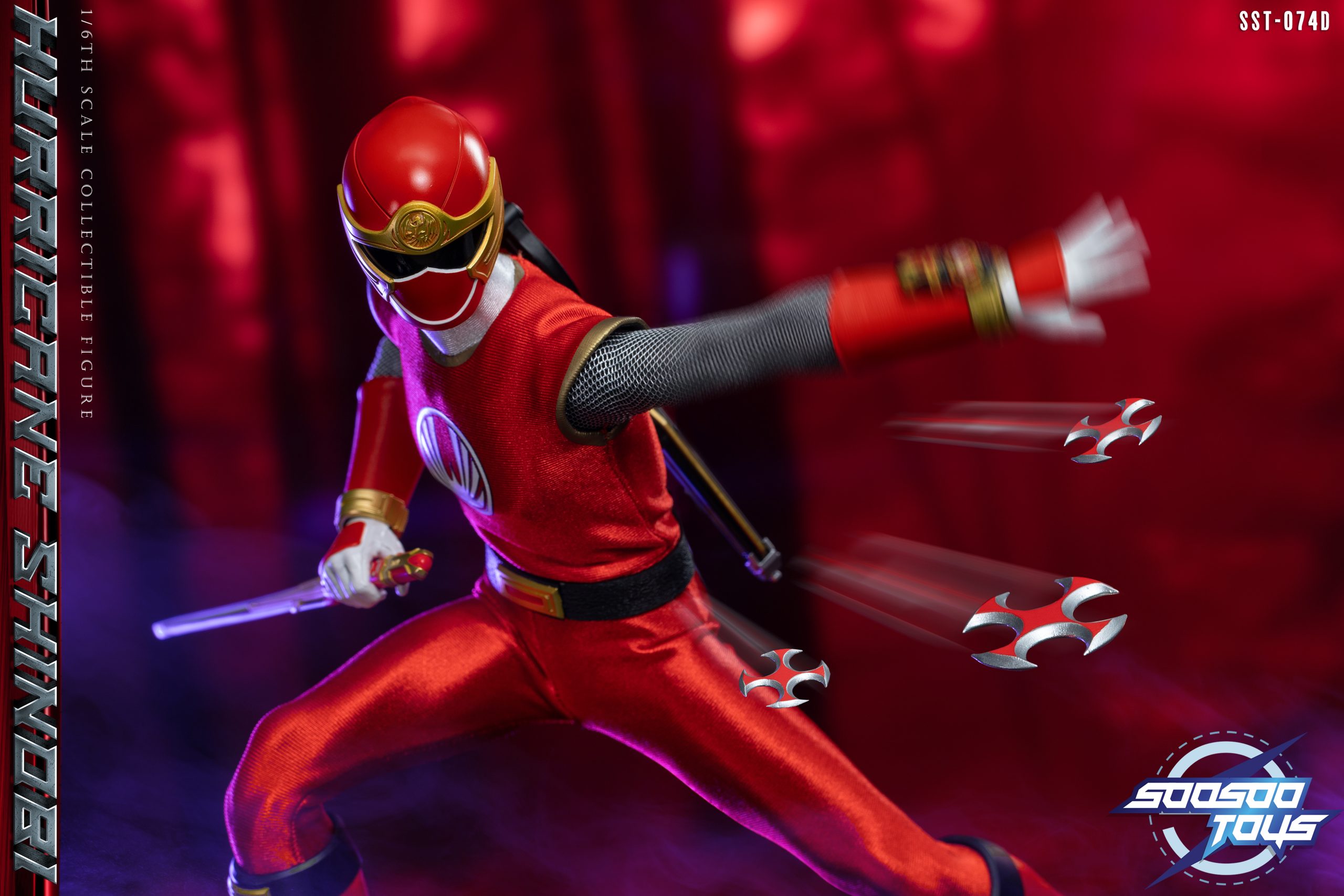 Pre order! Soosootoys SST074D Ninja Storm red ranger 1/6 power rangers toy