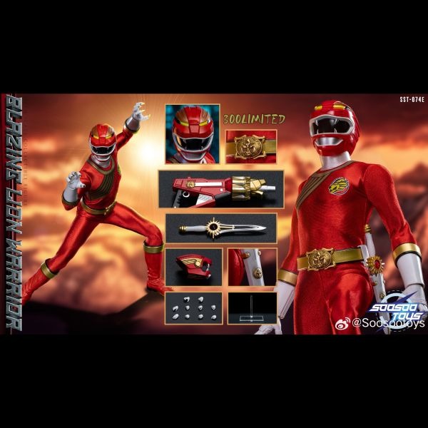 Pre order! Soosootoys SST074ABCDE Deluxe Set 1/6 power rangers toy