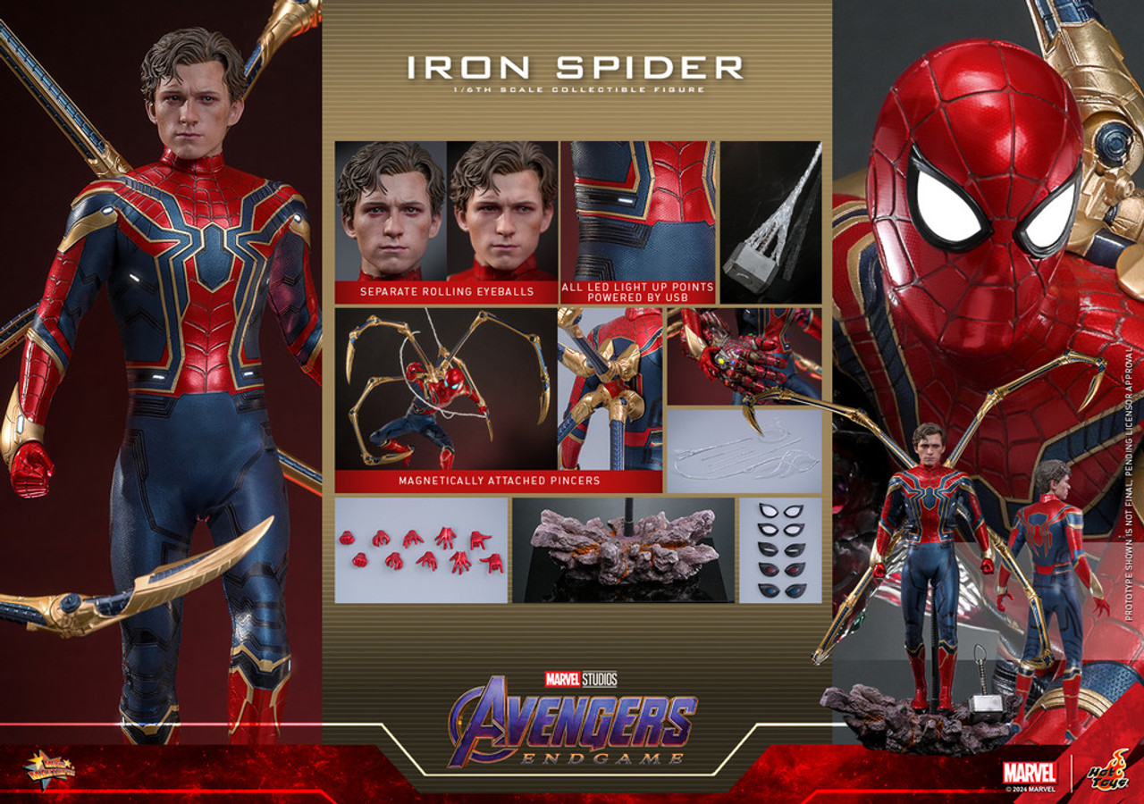 Pre-order! Hot Toys MMS761 Iron Spider Avengers Endgame 1/6 Spider-man Figure