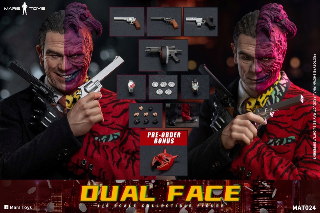 In Stock! MARS TOYS 1/6 Two Face MAT024 Harvey Dent Batman Figure