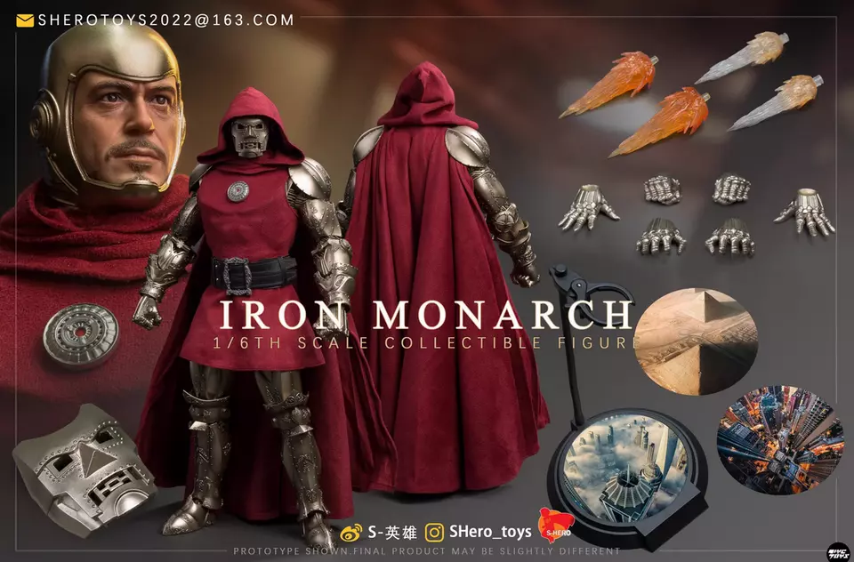 Doctor Doom S-HERO 1/6 SH003 IRON MONARCH Figure 