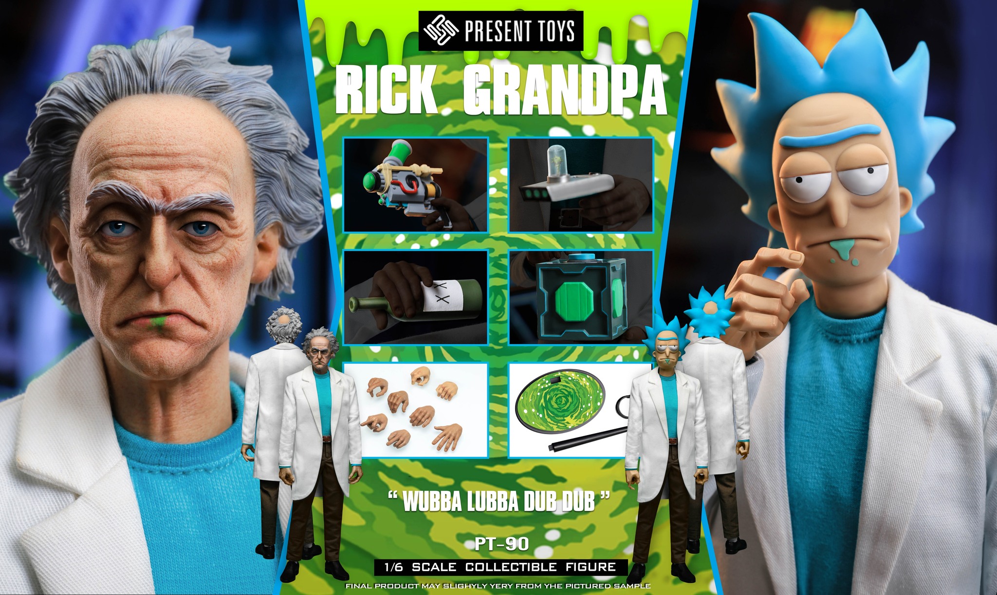 Pre-order! Present Toys pt-sp90 RICK GRANDPA 1/6 Figure 