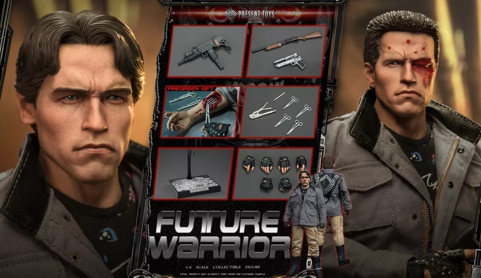 Pre-order! PRESENT TOYS PT-sp79 1/6 Terminator T800 Arnold 12" Action Figure