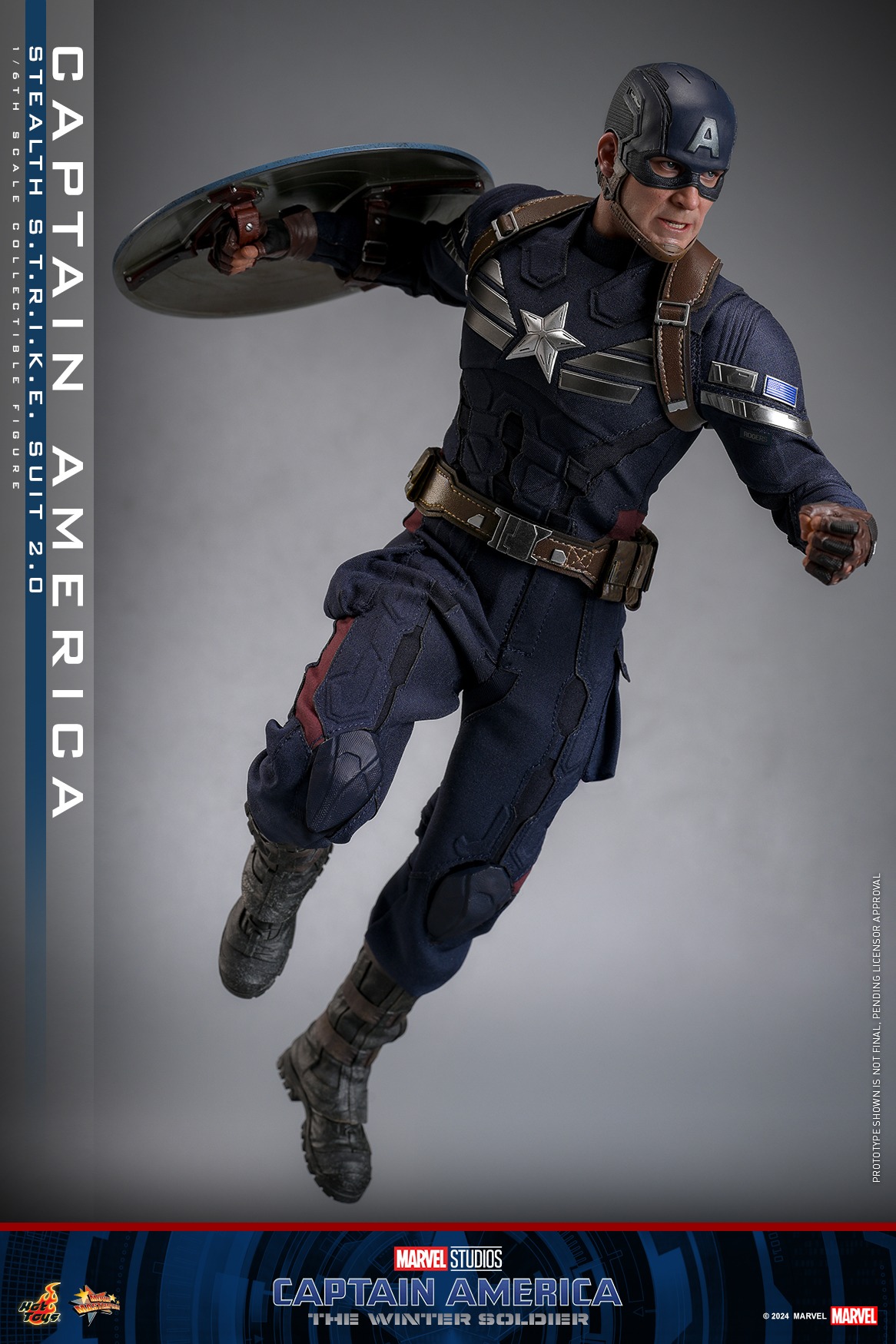 Pre order! Hot Toys MMS783 Captain America: The Winter Soldier" 1/6 Captain America (Stealth S.T.R.I.K.E. Suit) 2.0 Figure