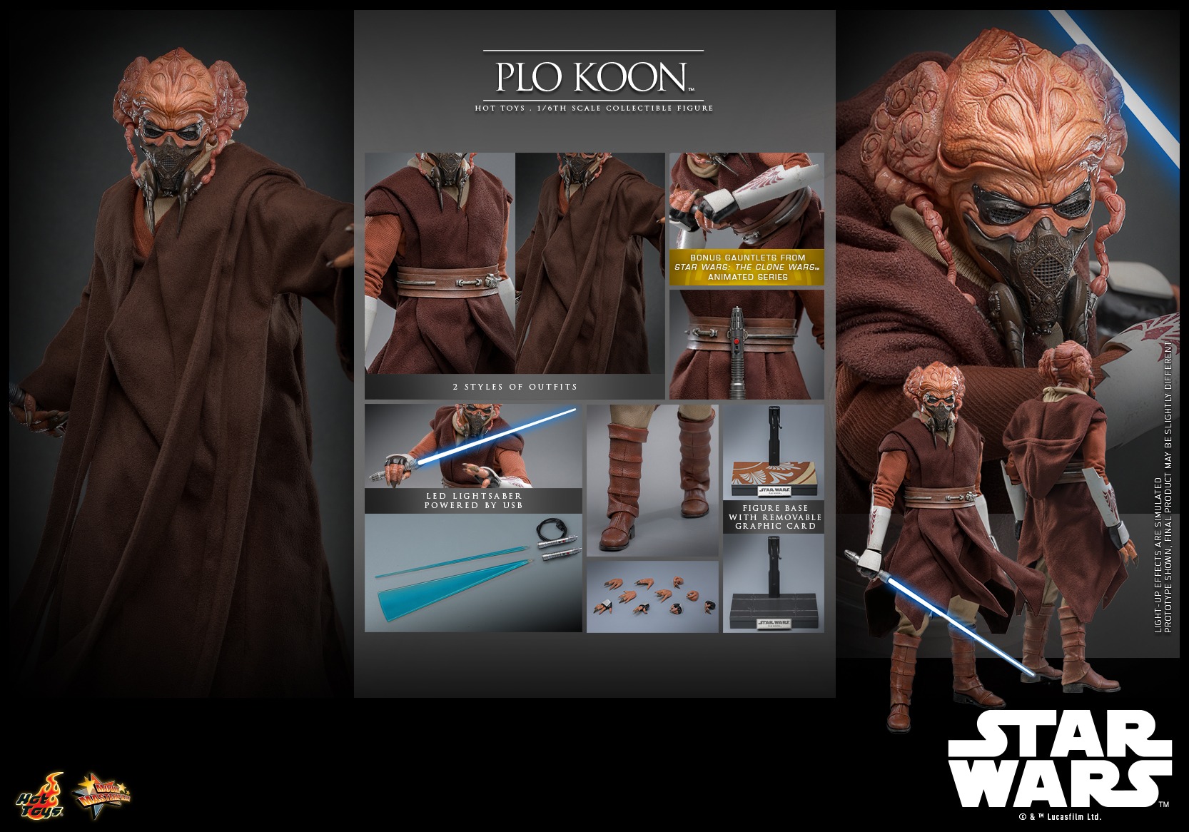 Pre order! Hot Toys "Star Wars: Revenge of the Sith™" 1/6th scale Plo Koon™ Collectible Figure