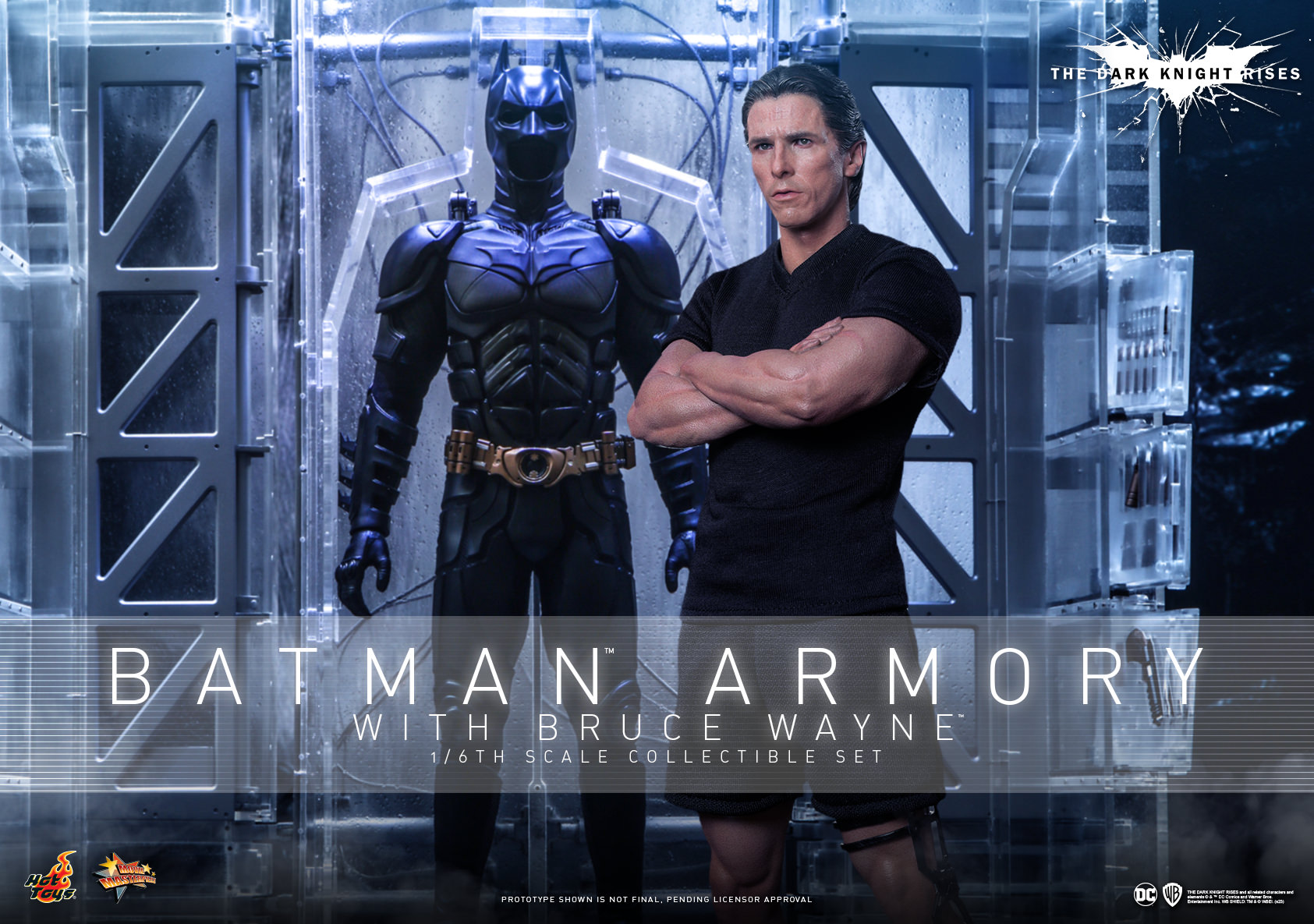 Hot Toys MMS702 Batman Armory With Bruce Wayne 1/6 Dark Knight Figure