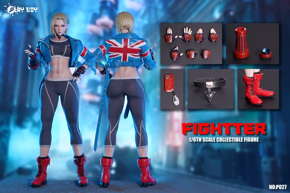 Pre Order! PLAY TOY P027 1/6 Street Fighter Female Warrior Cammy White Figure 