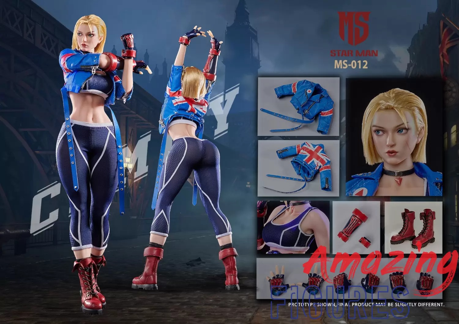 In Stock! Star Man MS-012 1/6 Female Agent – Blue Bee Action Killer Bee Not Cammy