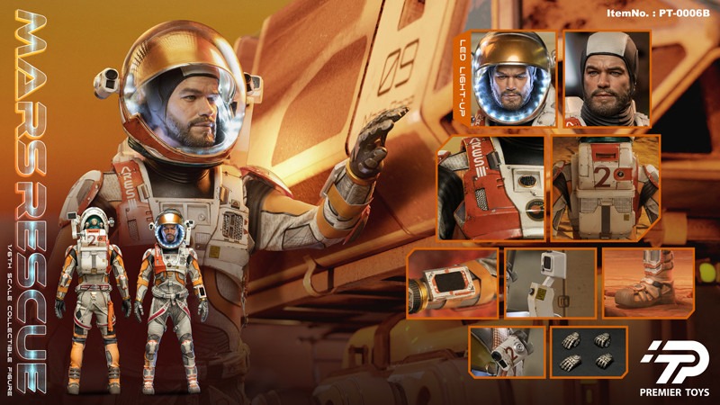 Premier Toys PT0006 Mars Rescue Astronaut 1/6 Figure Reissue