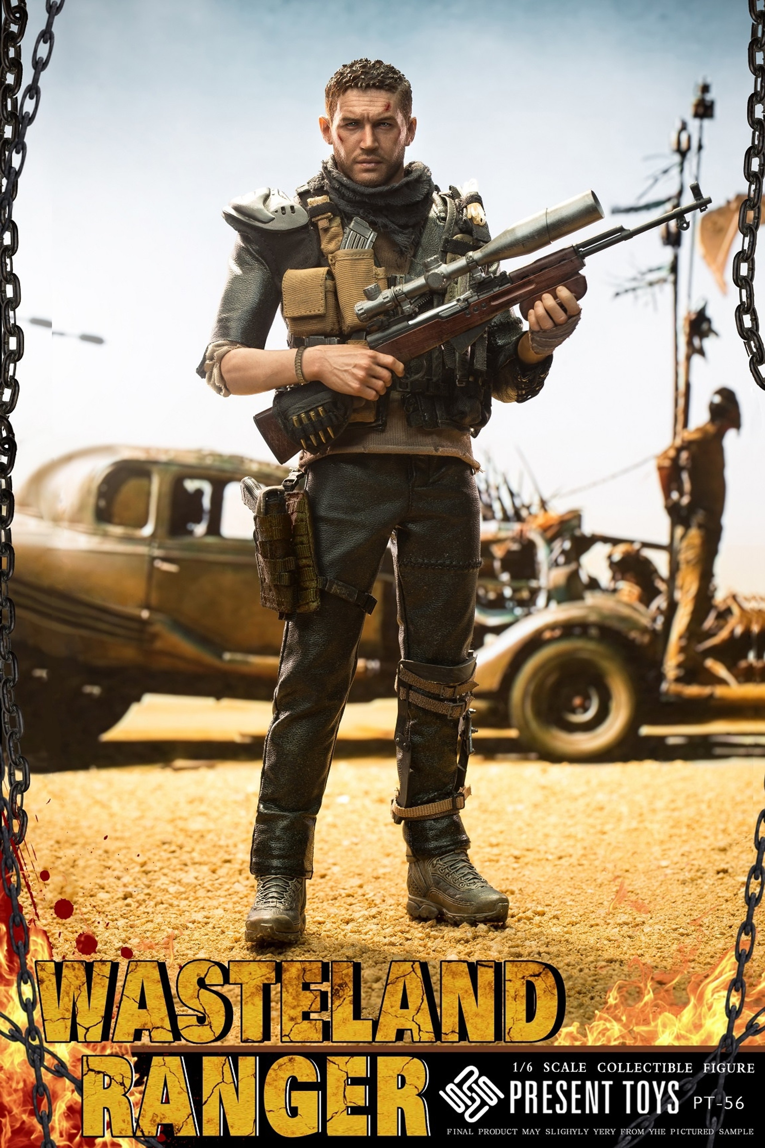 Present Toys Pt-sp56 1/6 Wasteland Ranger MadMax 4 Figure