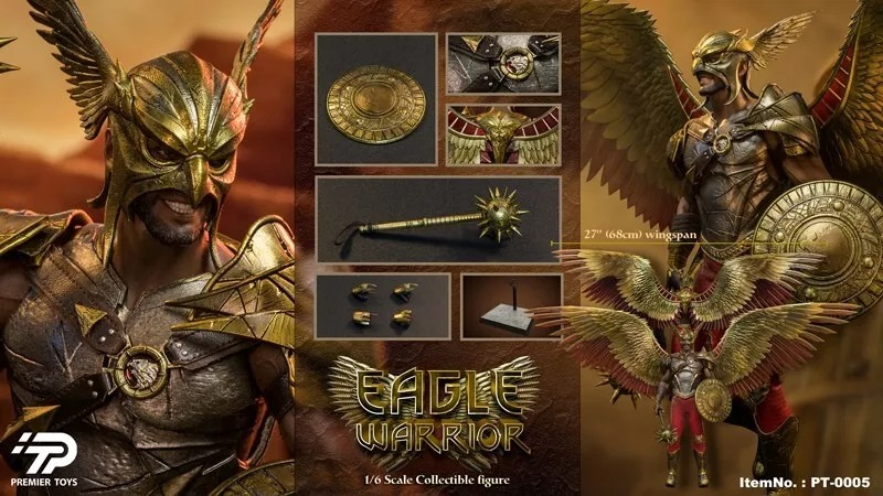 Premier Toys PT0005 1/6 Black Adam Hawkman Eagle Warrior Action Figure