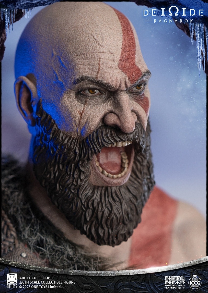 In Stock! Worldbox x OneToys 1/6 Deicide War Ragnarok Action Figure OT019 Kratos GOD OF WAR With Bonus Head
