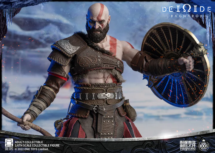 In Stock! Worldbox x OneToys 1/6 Deicide War Ragnarok Action Figure OT019 Kratos GOD OF WAR With Bonus Head