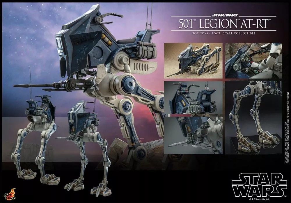 Hot Toys TMS090 Star Wars: The Clone Wars Collectible Action Figure 1/6 501st Legion AT-RT 64cm