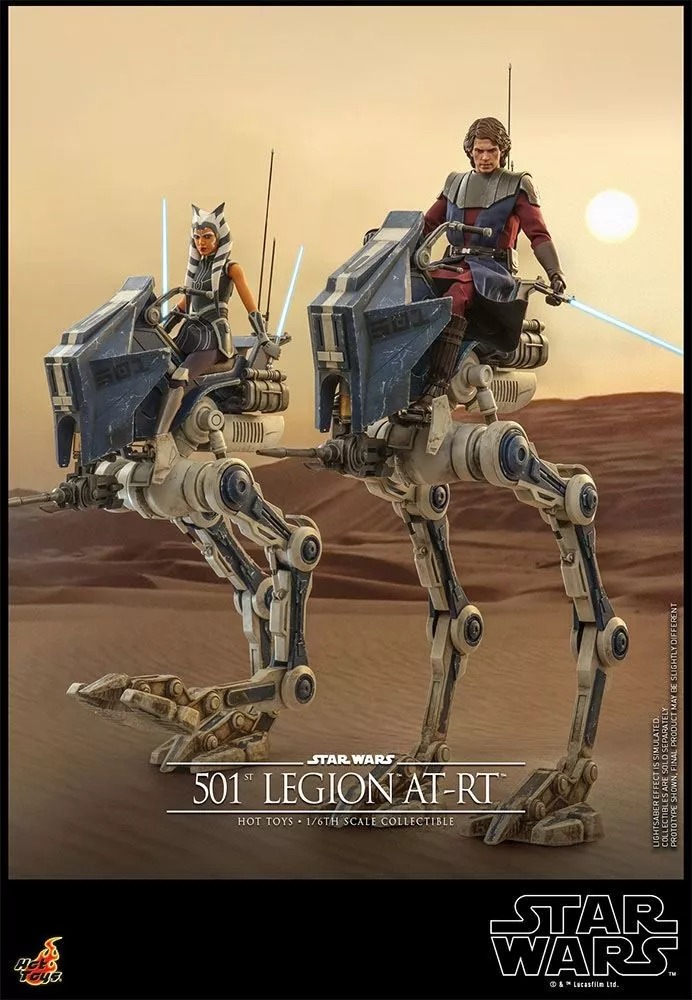 Hot Toys TMS090 Star Wars: The Clone Wars Collectible Action Figure 1/6 501st Legion AT-RT 64cm