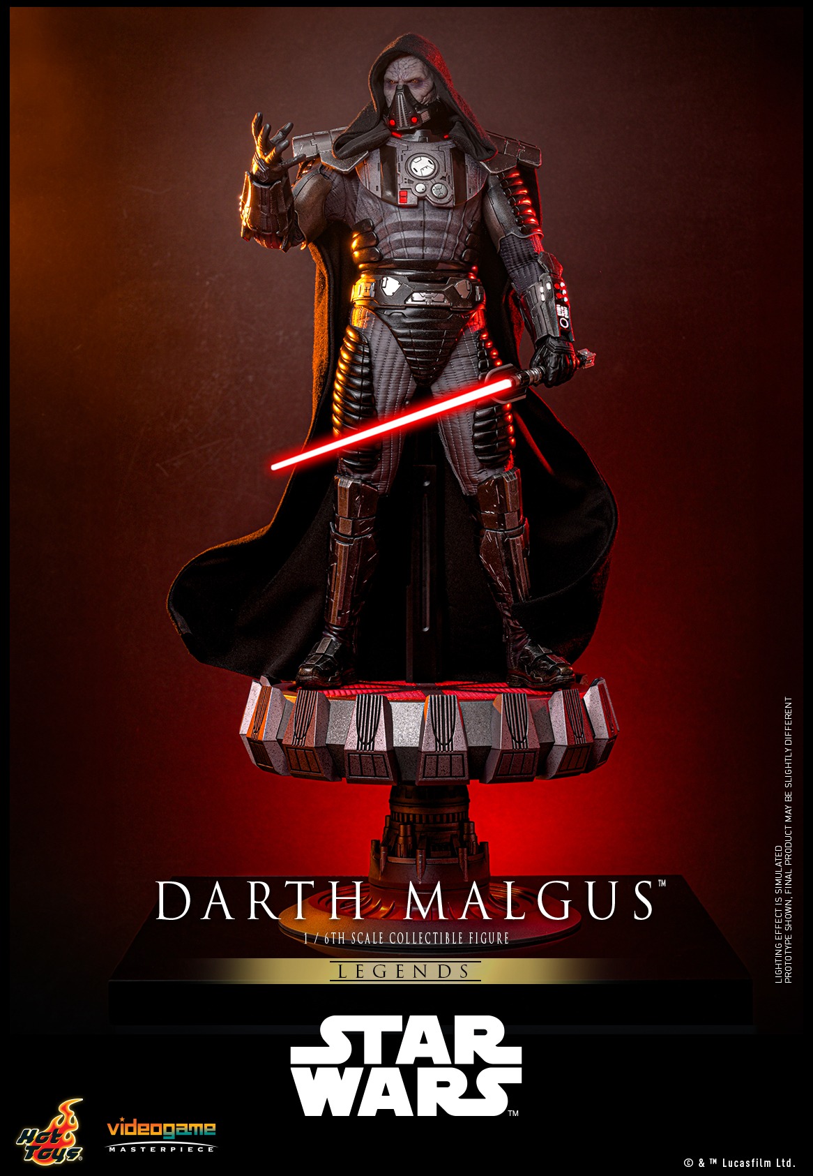 Pre order! Hot Toys VGM70 Star Wars Darth Malgus 1/6 Figure