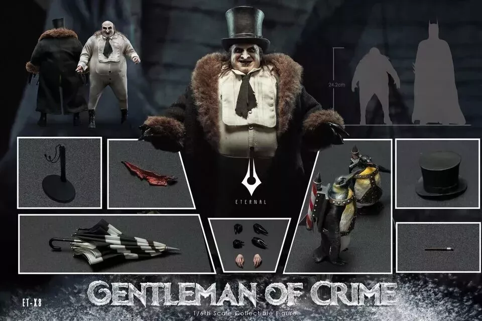 Pre Order! Eternal toys ET-X8 1/6 The Batman Gentleman of Crime Figure Gotham DC