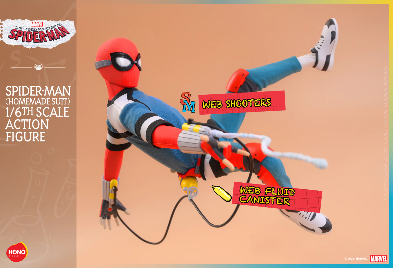 Pre Order! Hot Toys HONŌ STUDIO HS07 Your Friendly Neighborhood Spider-Man: Spider-Man (Homemade Suit) 1/6 Figure