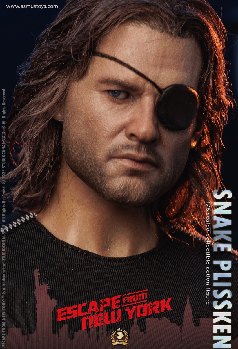 Pre Order! ASMUS TOYS CRW004AH 1/6 SNAKE PLISSKEN (Real Hair) Version Figure