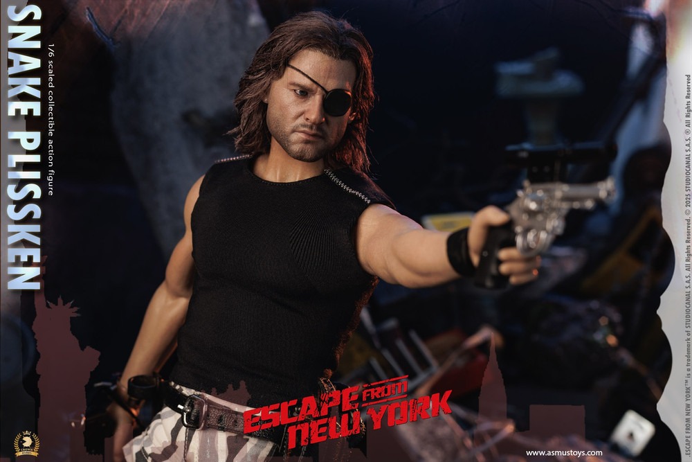 Pre Order! ASMUS TOYS CRW004AH 1/6 SNAKE PLISSKEN (Real Hair) Version Figure