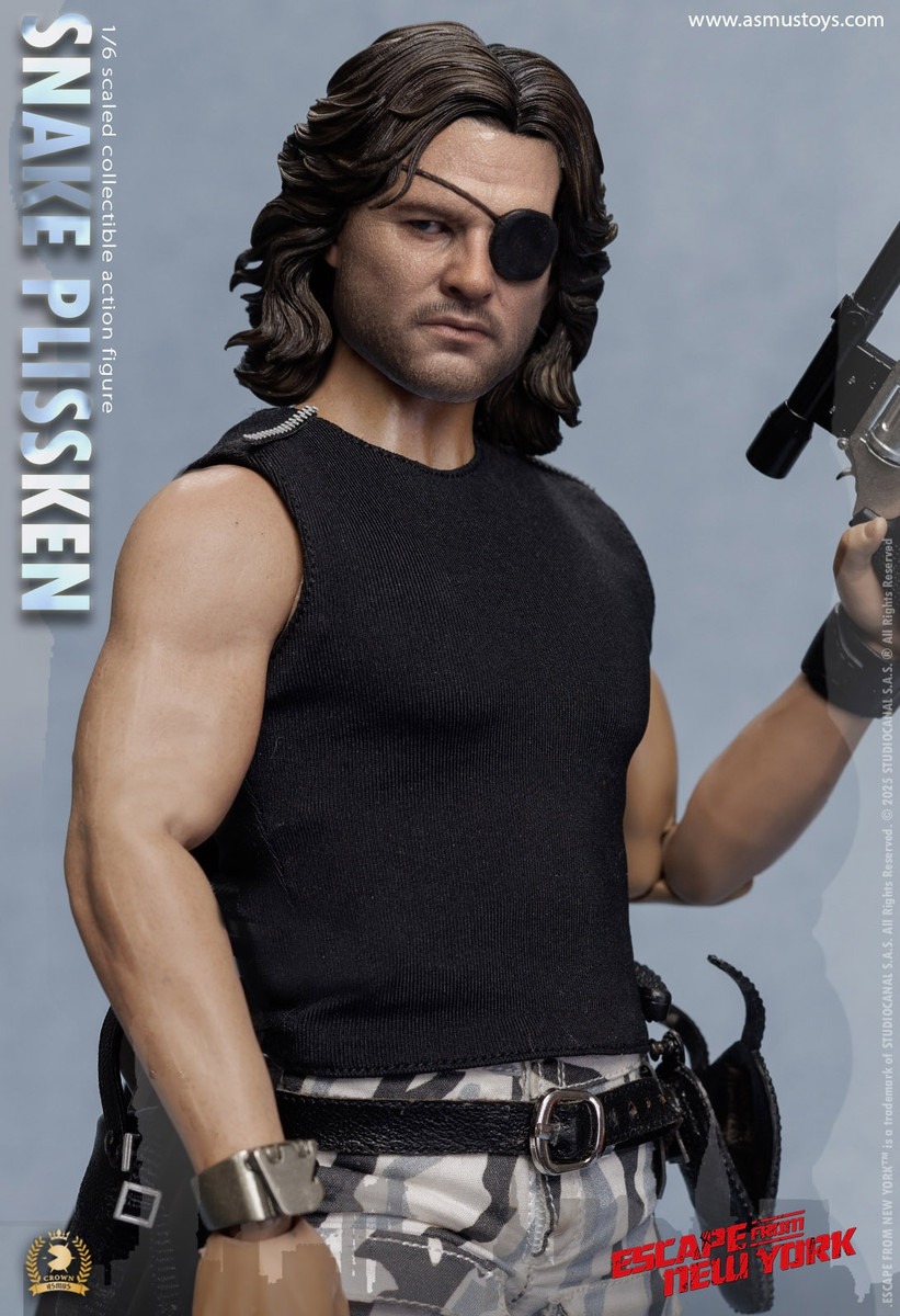Pre Order! ASMUS TOYS CRW004AS 1/6 SNAKE PLISSKEN Sculpted Hair Version