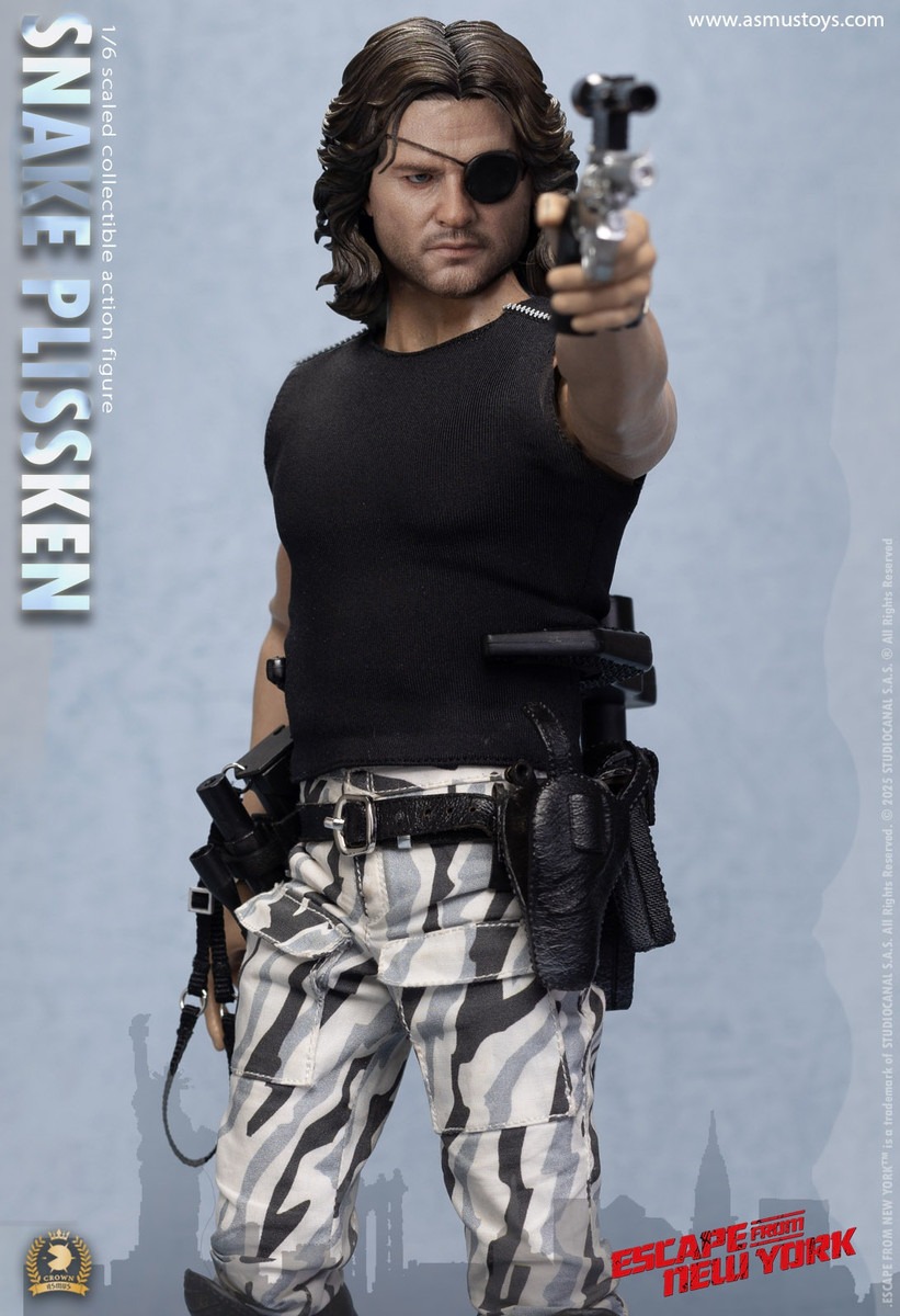 Pre Order! ASMUS TOYS CRW004AS 1/6 SNAKE PLISSKEN Sculpted Hair Version