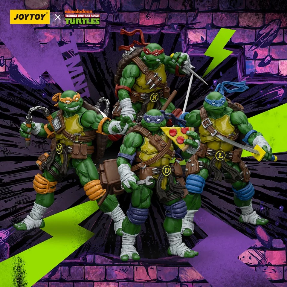 JoyToy Teenage Mutant Ninja Turtles Set of 4 TMNT figure toys