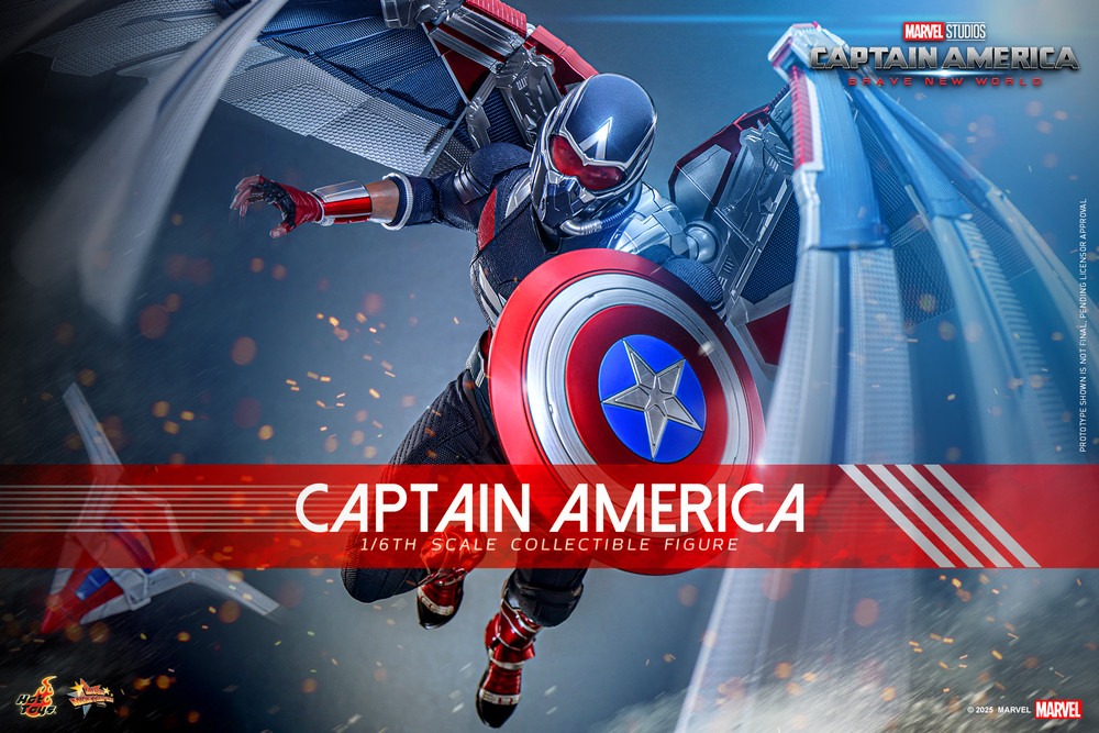 In Stock! Hot Toys MMS779 Captain America Brave New World 1/6 Collectible Figure