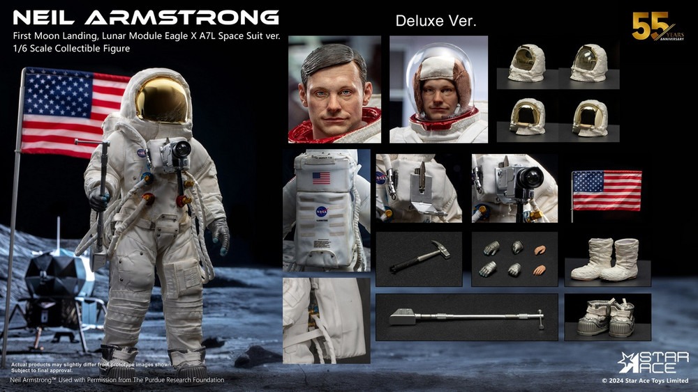 In Stock! STAR ACE Toys 1/6 Neil Armstrong Apollo 11 SA0142 DX Deluex Version