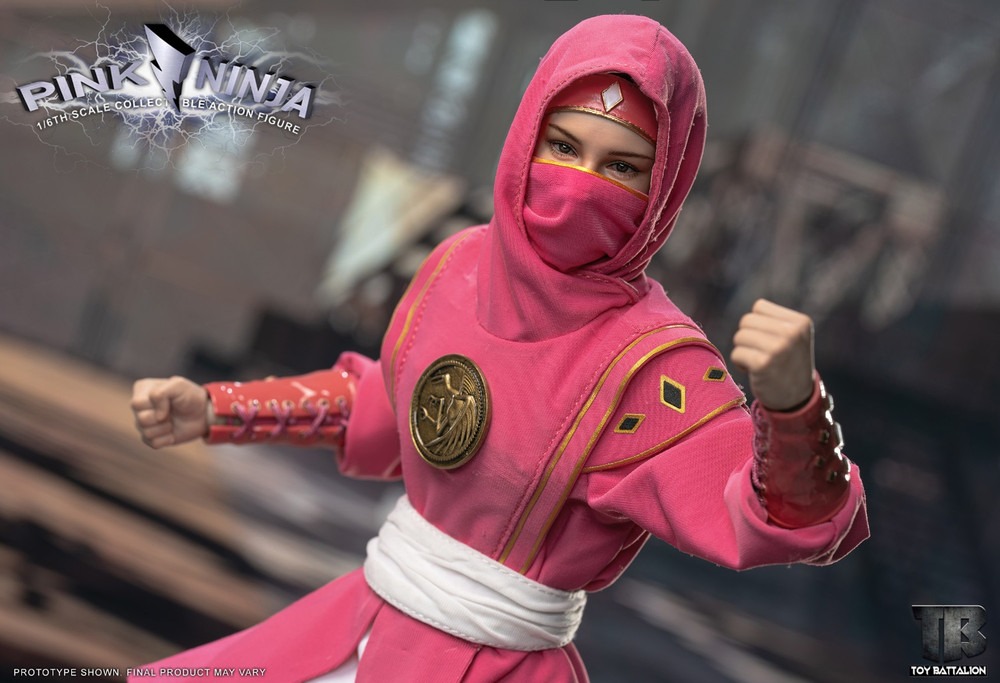 TOYS BATTALION TB018 1/6 Pink Ninja Might Morphin Power Rangers Figure 