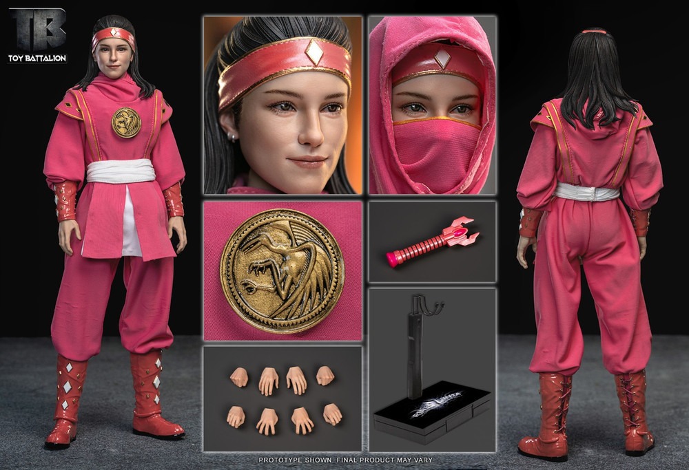 TOYS BATTALION TB018 1/6 Pink Ninja Might Morphin Power Rangers Figure 