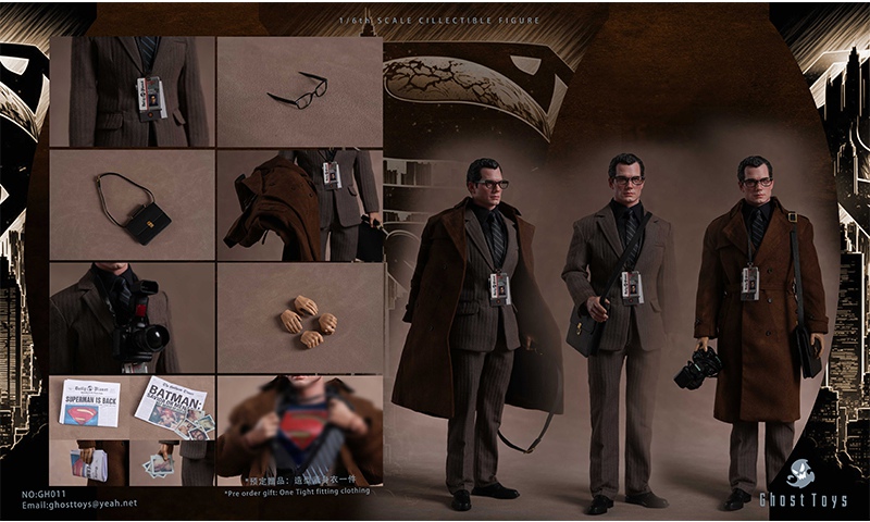 Ghost Toys 1/6 GH-011 Superman Journalist Clark Kent figure