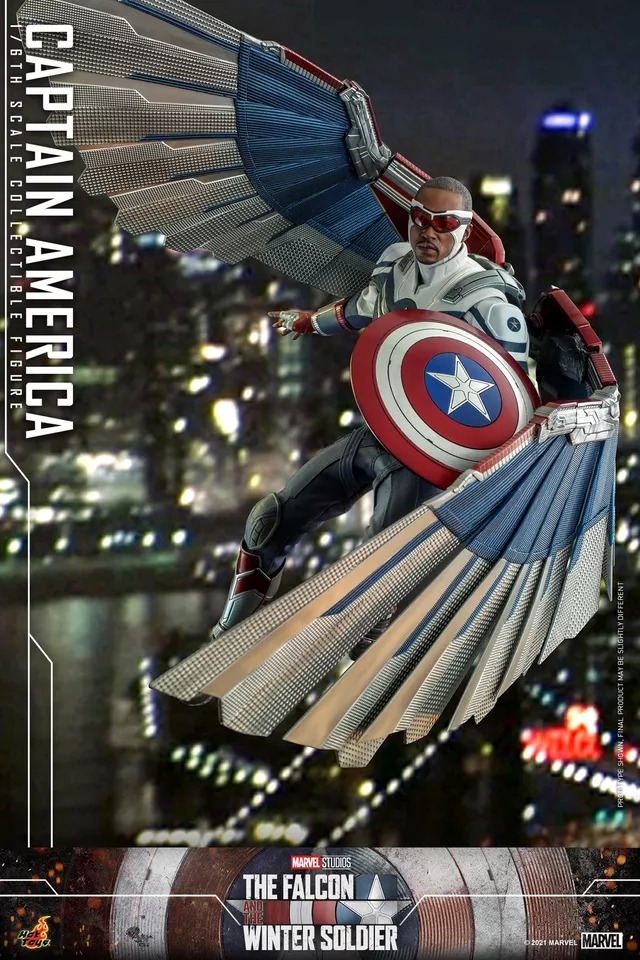 In stock! Hot Toys TMS040 The Falcon and the Winter Soldier 1/6th Captain America Figure 