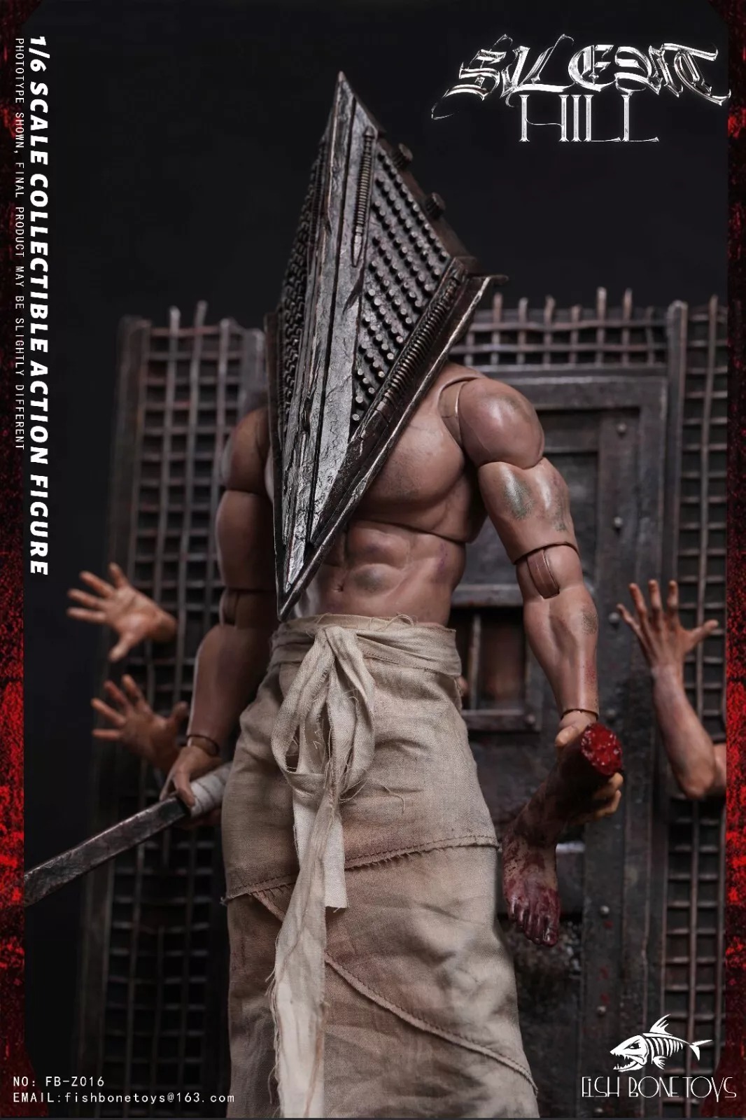 In Stock! FISH BONETOYS FB-Z016 1/6 Silent Pyramid Head The Hill Action Figure