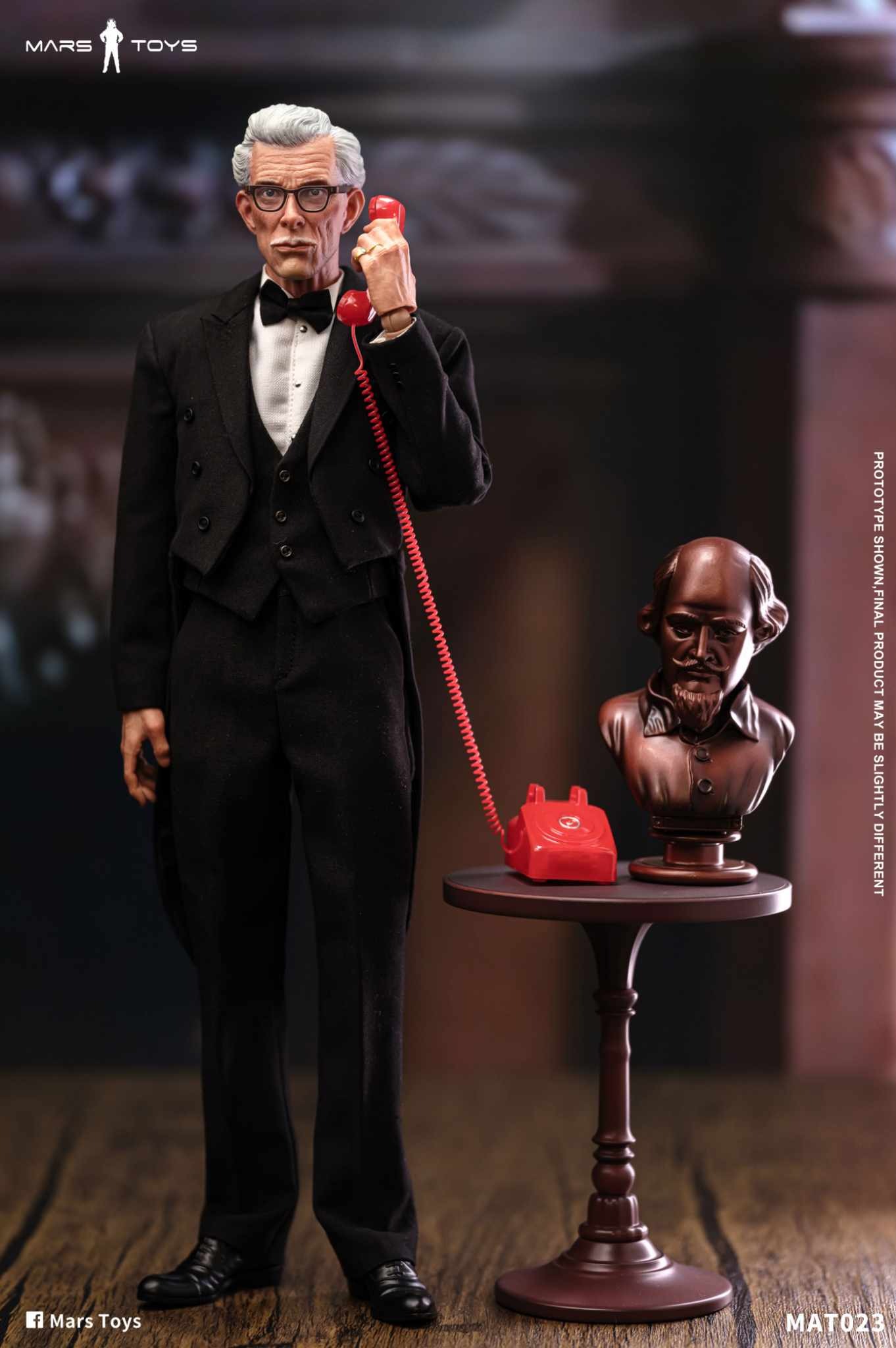 In Stock! Mars Toys MAT023 1/6 Bat Man 1966 Butler Alfred Action Figure