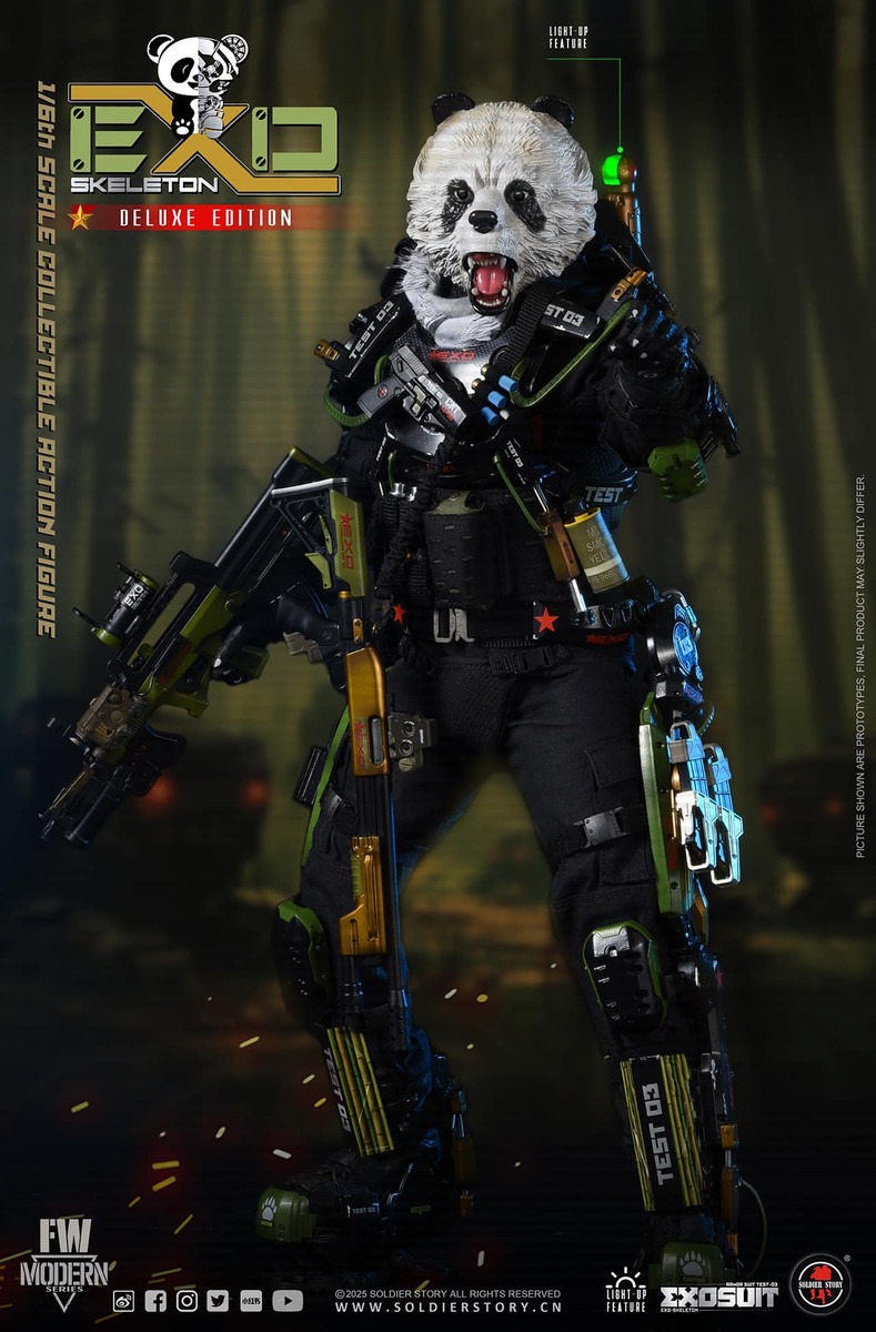 Pre Order! SOLDIER STORY SS142 1/6 EXO-Skeleton Armor Suit Test -03 “Panda Division” Deluxe Version