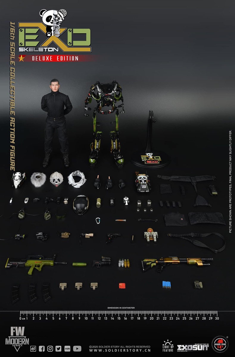 Pre Order! SOLDIER STORY SS142 1/6 EXO-Skeleton Armor Suit Test -03 “Panda Division” Deluxe Version