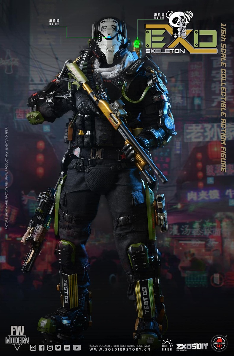 Pre Order! SOLDIER STORY SS141 1/6 EXO-Skeleton Armor Suit Test -03 “Panda Division” Standard