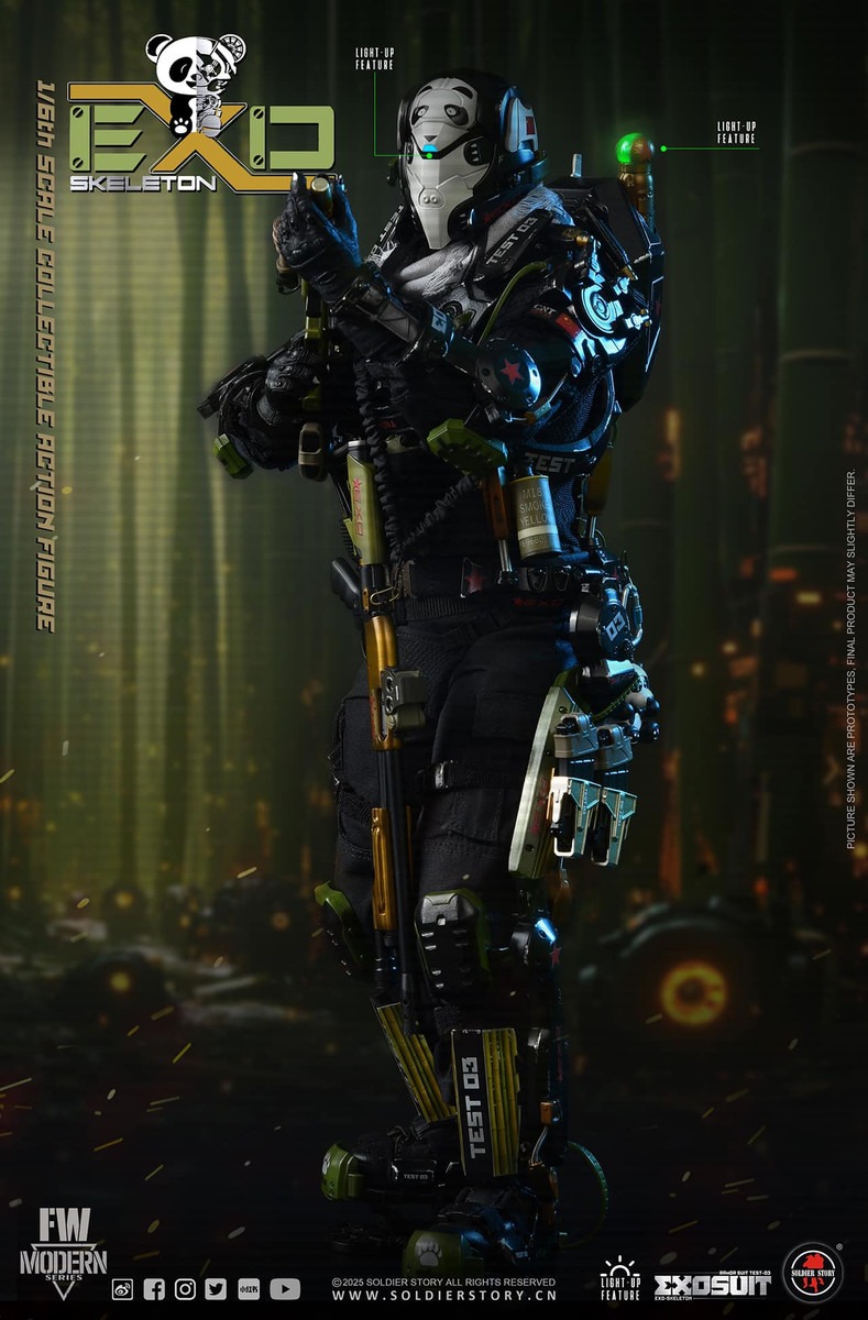 Pre Order! SOLDIER STORY SS141 1/6 EXO-Skeleton Armor Suit Test -03 “Panda Division” Standard