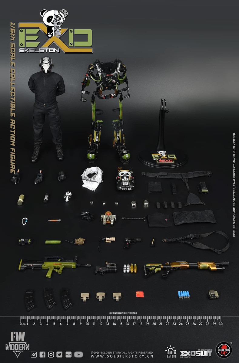 Pre Order! SOLDIER STORY SS141 1/6 EXO-Skeleton Armor Suit Test -03 “Panda Division” Standard