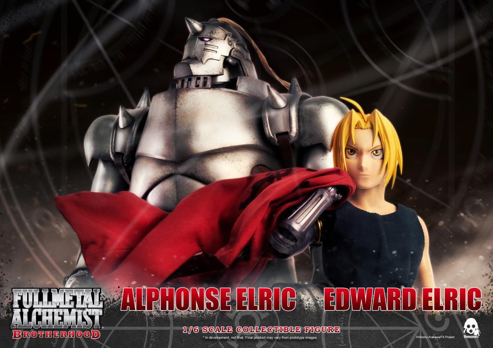 In Stock! Threezero Full Metal Alchemist Edward and Alphonse Elric FigZero 1/6 Scale 2 Pack