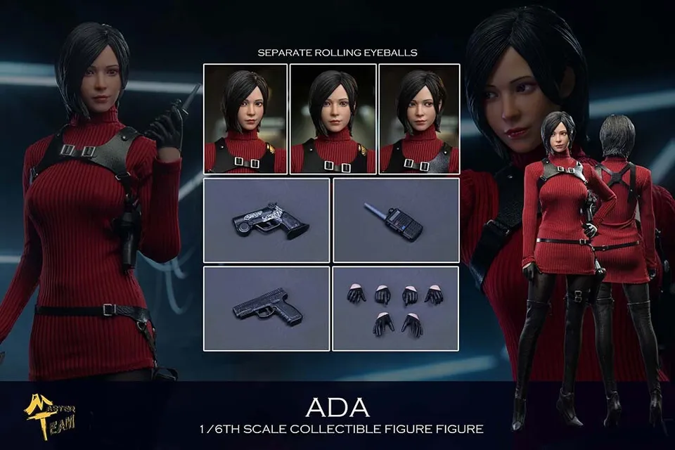 MTTOYS015 Ada Wong + TBL S12D Resident Evil 1/6 Figure Movable Eyes