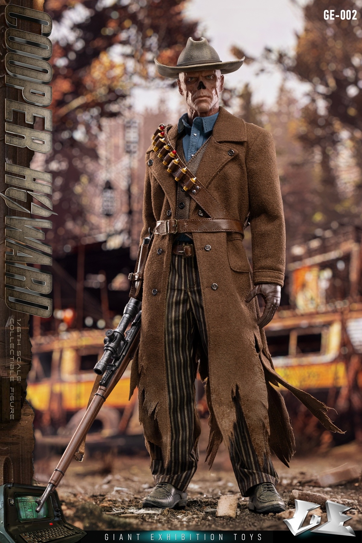 Pre Order! Giant exhibition toys GE-002 Shi Gui Wasteland Ghoul Cooper Howard Fallout 1/6  figure