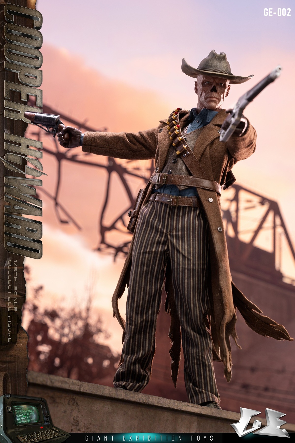 Pre Order! Giant exhibition toys GE-002 Shi Gui Wasteland Ghoul Cooper Howard Fallout 1/6  figure