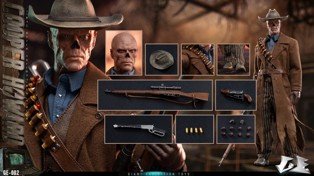 Pre Order! Giant exhibition toys GE-002 Shi Gui Wasteland Ghoul Cooper Howard Fallout 1/6  figure