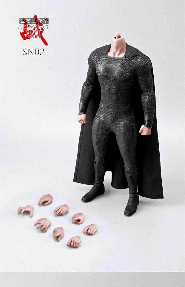 Pre order! COMBAT SUIT SN02 1/6 Male Body and Clothes for Superman Without Head