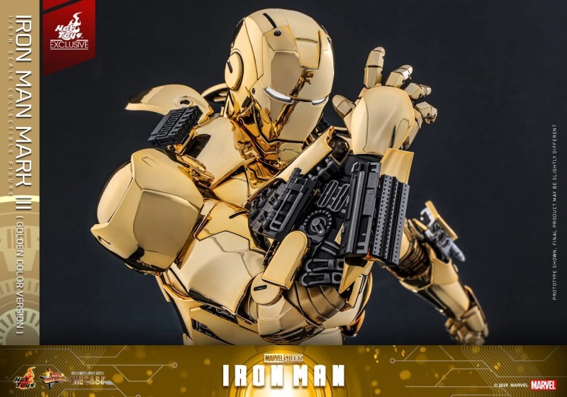 In Stock! Hot Toys MMS764D69 Iron Man Mark III (Golden Chrome Color Version) 1/6 figure