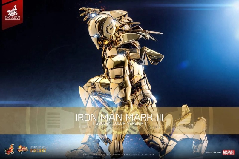 In Stock! Hot Toys MMS764D69 Iron Man Mark III (Golden Chrome Color Version) 1/6 figure